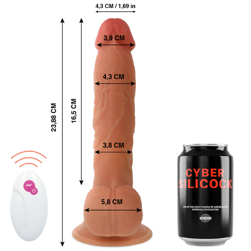 CYBER SILICOCK - FERNBEDIENUNG REALISTISCHER MASTER BEN