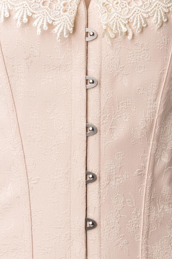 Brokat-Corsage creme 