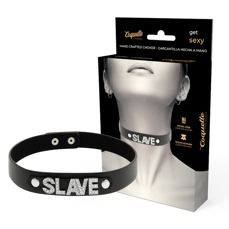 COQUETTE - CHIC DESIRE SKLAVEN-HALSBAND AUS VEGANEM LEDER