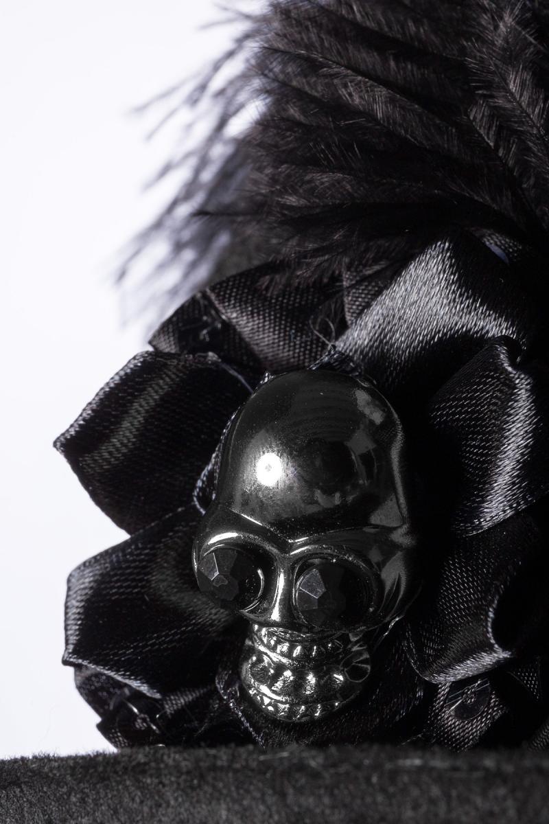 Hut mit Schleier OS schwarz