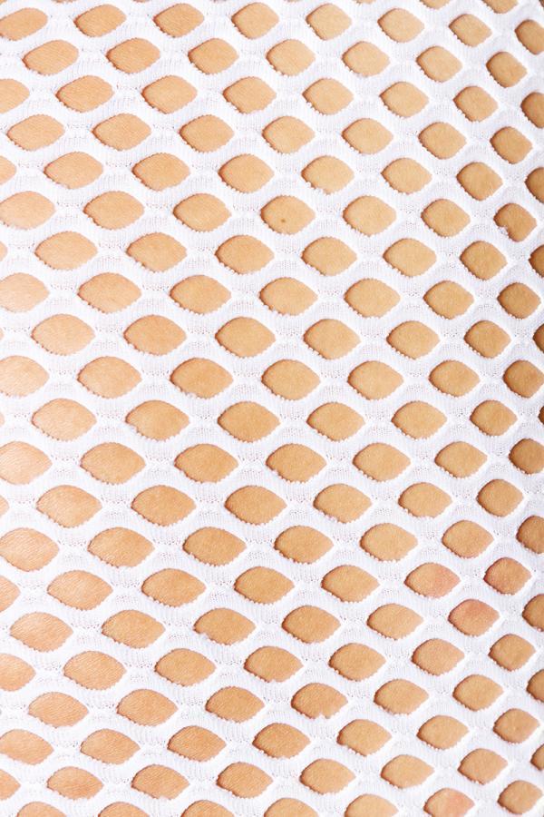 Netz-Caprihose OS weiß