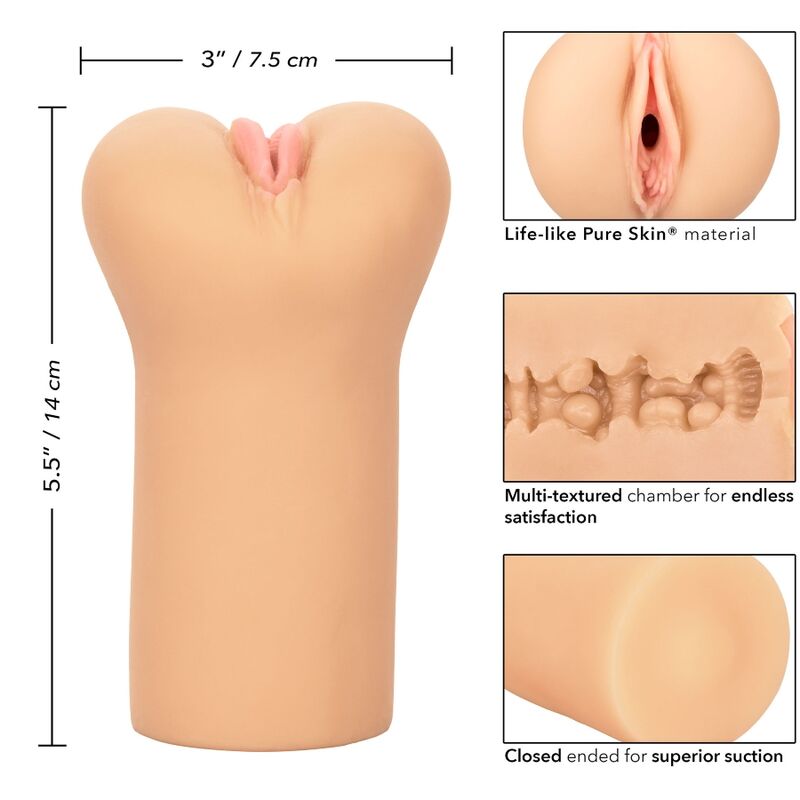 CALIFORNIA EXOTICS - BOUNDLESS VULVA STROKER HELLE HAUT