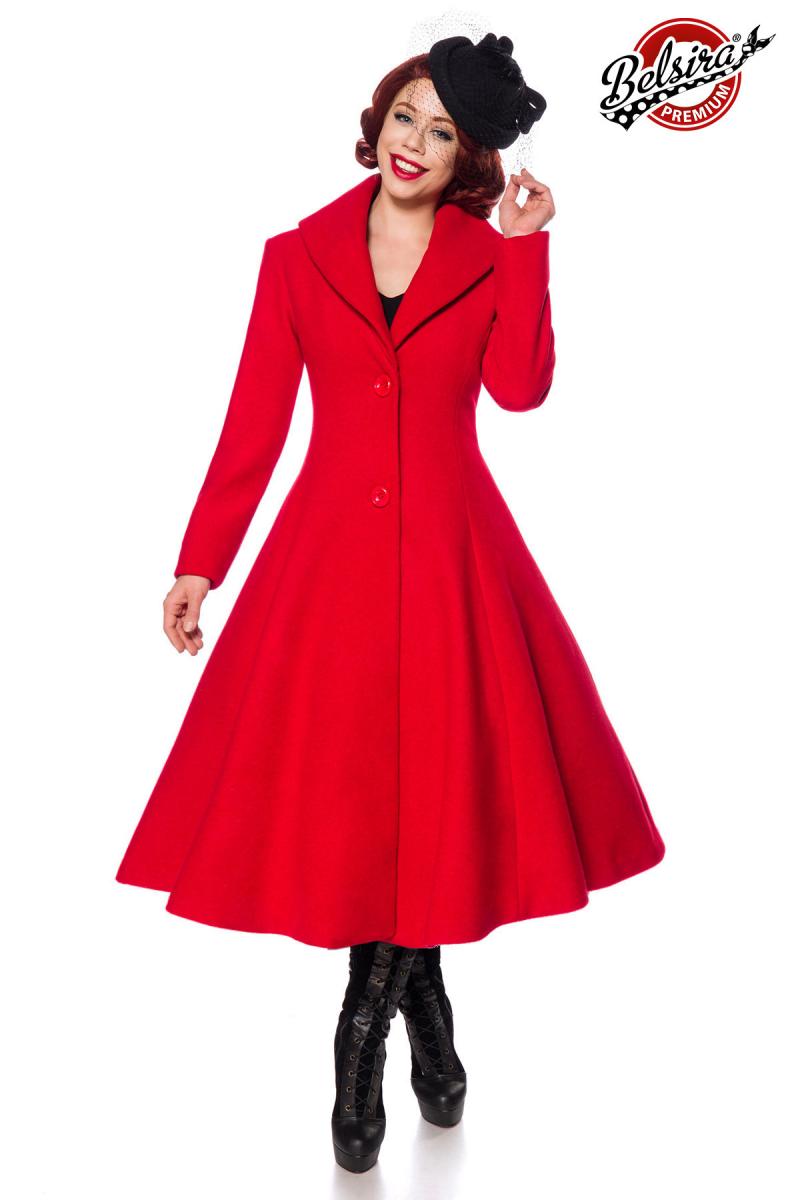 Belsira Premium Wollmantel rot