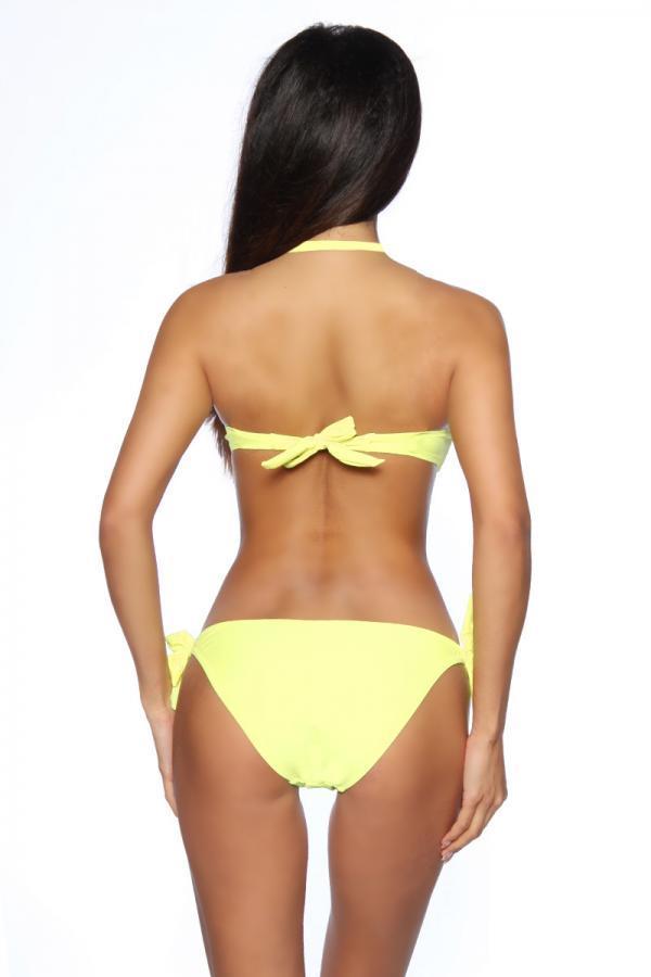 Neckholder-Monokini XL neongelb