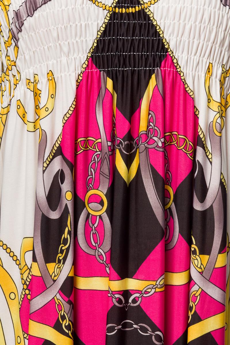 Kleid pink/gemustert