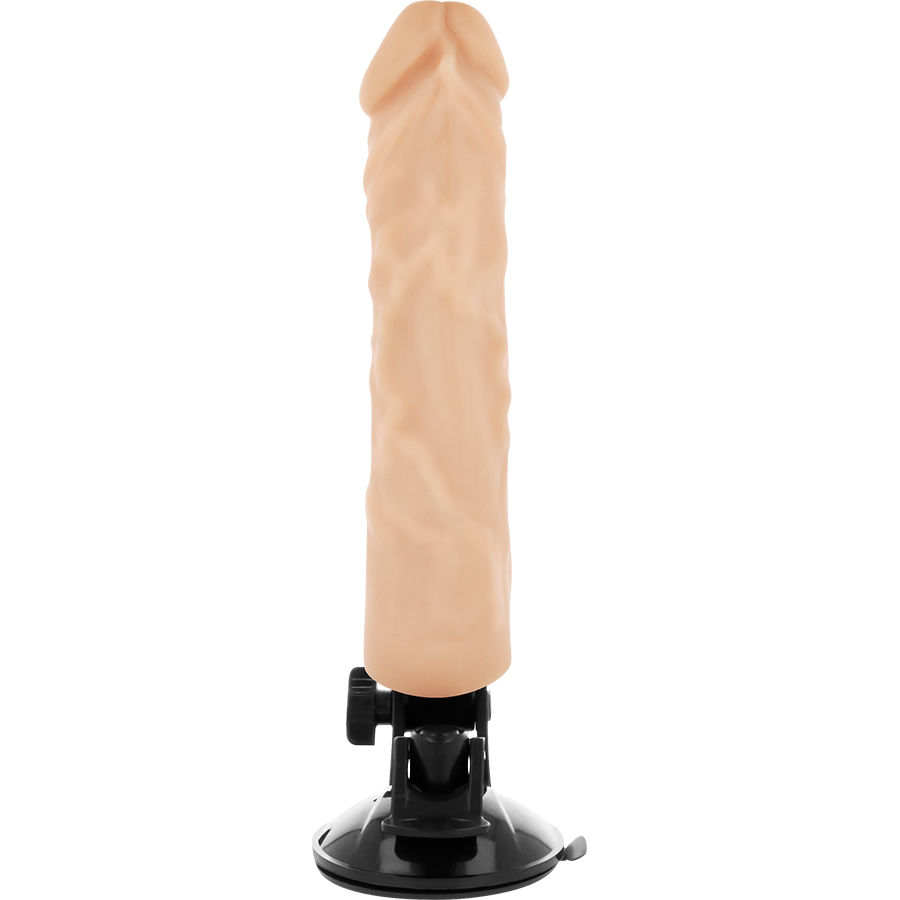 BASECOCK - REALISTISCHER VIBRATOR MIT FERNBEDIENUNG NATURWEISS 21CM