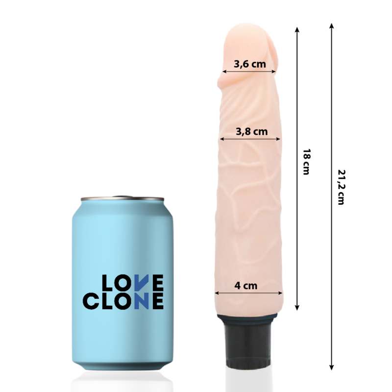 LOVECLONE - FINN SELBSTSCHMIERENDER VIBRATOR 21,2 CM