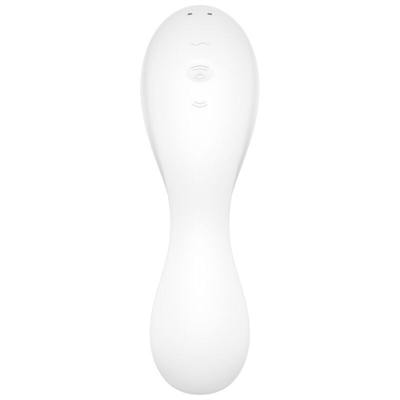 SATISFYER - CURVY TRINITY 5 AIR PULSE STIMULATOR & VIBRATOR APP WEISS