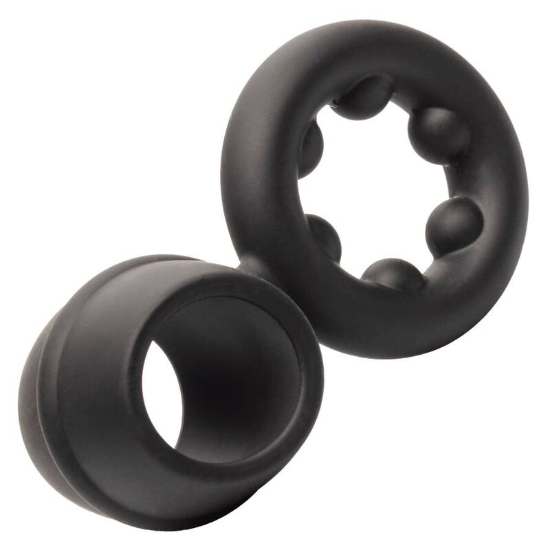 CALIFORNIA EXOTICS - ALPHA DUAL MAGNUM RING SCHWARZ
