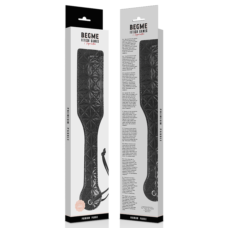 BEGME - BLACK EDITION VEGANES LEDERPADDEL