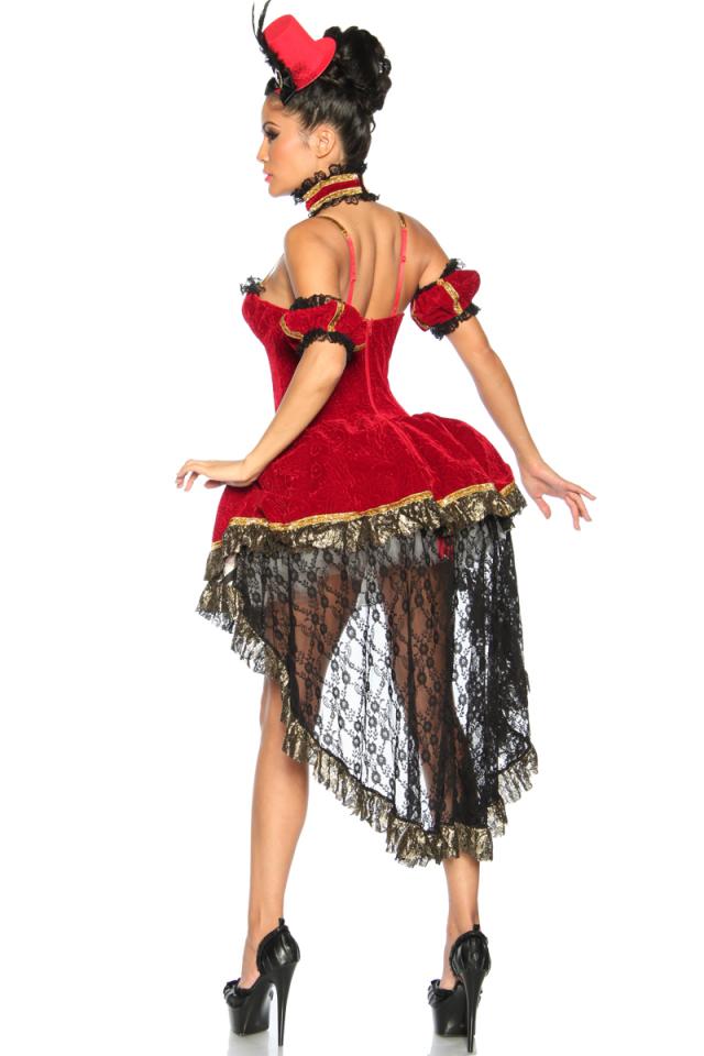 Alice-im-Wunderland-Kostüm M rot/schwarz/weiß