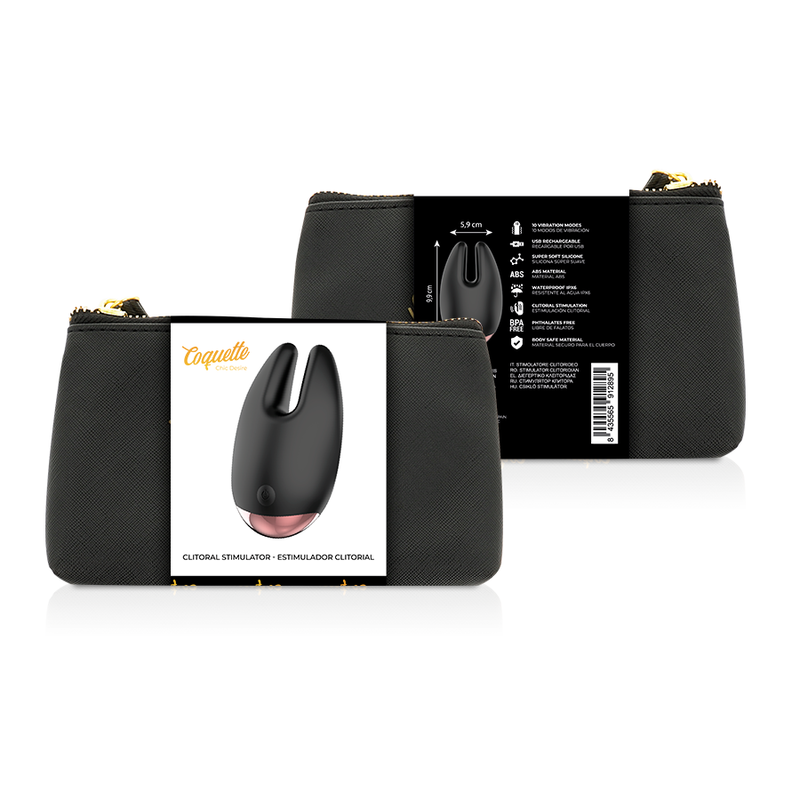 COQUETTE TOYS - KLITORIALSTIMULATOR SCHWARZ / GOLD