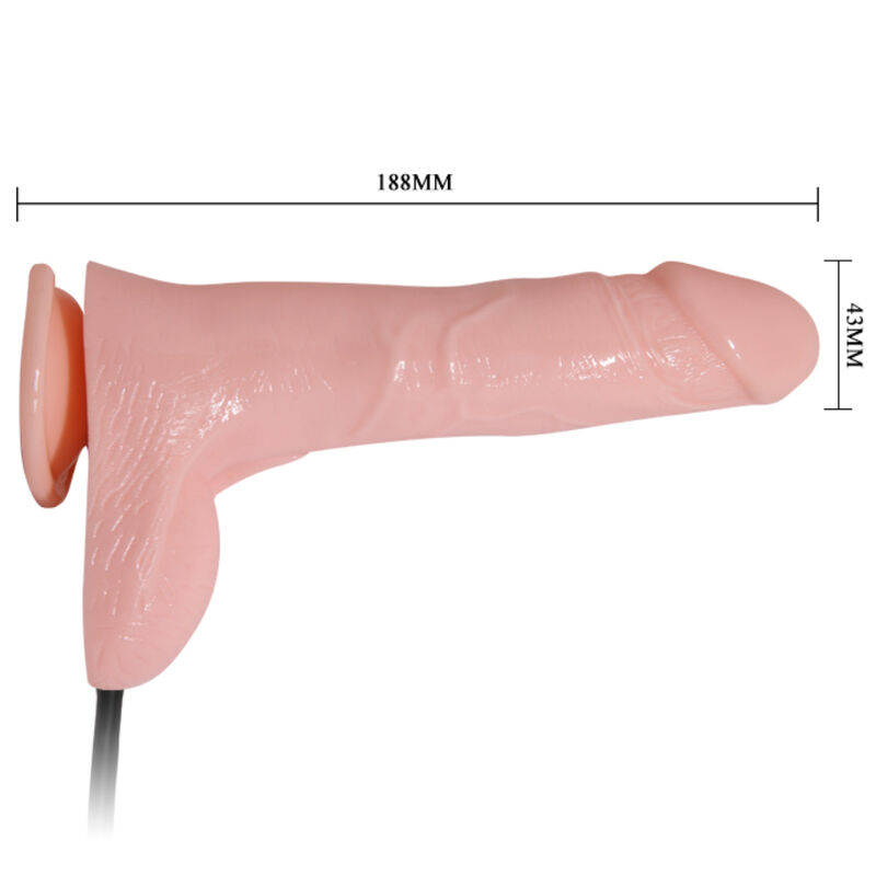 BAILE - AUFBLASBARER REALISTISCHER AUFBLASBARER DILDO MIT SAUGNAPF 19.3 CM