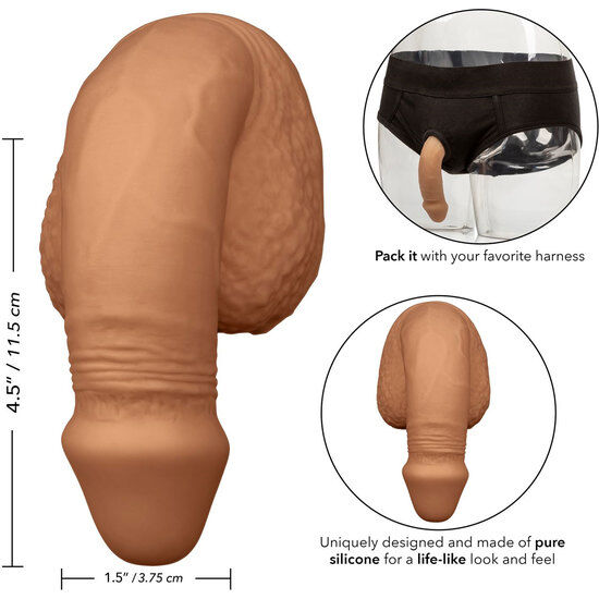 CALIFORNIA EXOTICS - SILIKON-PACKUNG PENIS 12.75 CM KARAMELL
