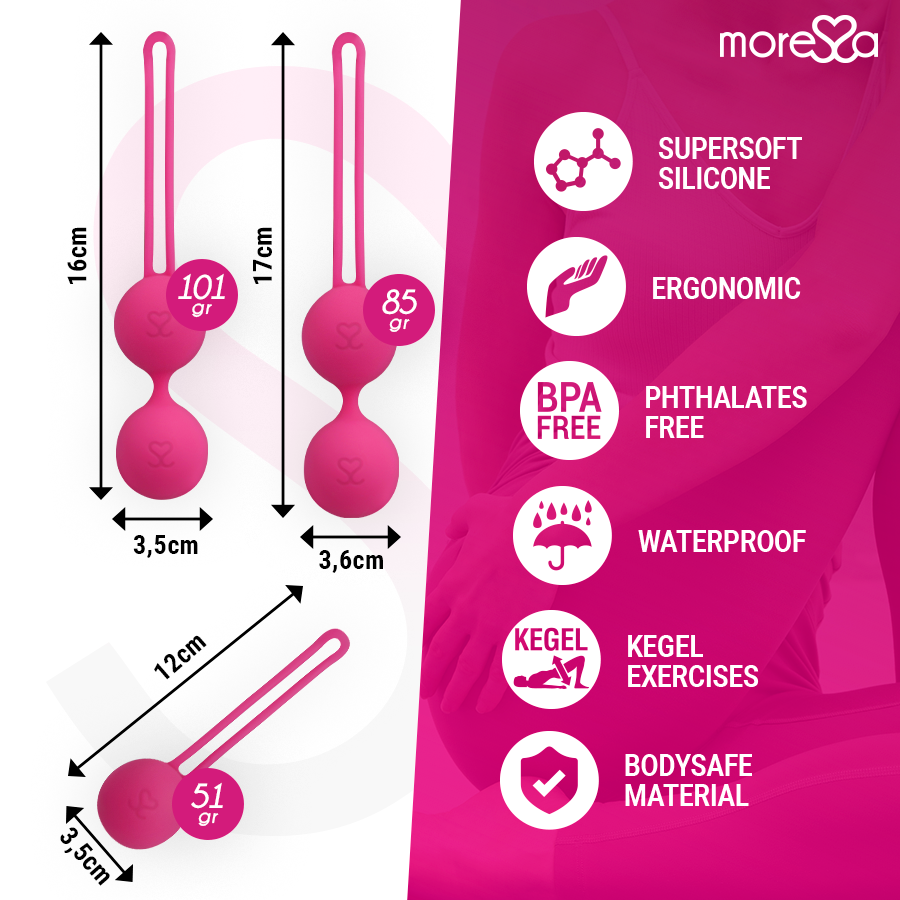 MORESSA - OSIAN SET PREMIUM SILIKON ROSA