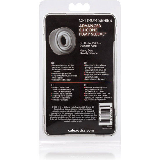 CALIFORNIA EXOTICS - ADV SILIKON-PUMPENHÜLSE SCHWARZ