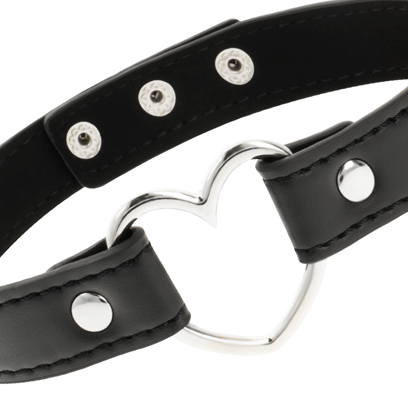 COQUETTE - CHIC DESIRE VEGANES LEDER-HALSKETTE-HERZ-ACCESSOIRE