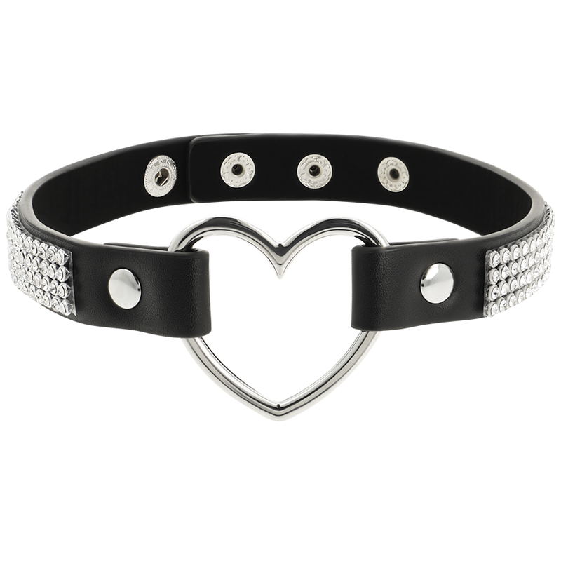 COQUETTE - CHIC DESIRE VEGANES LEDER-HALSBAND MIT HERZ