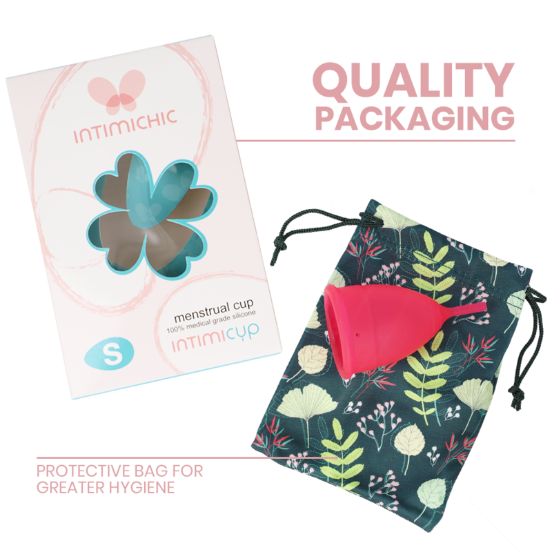 INTIMICHIC - MENSTRUAL CUP MEDIZINISCHES SILIKON, GRÖSSE S