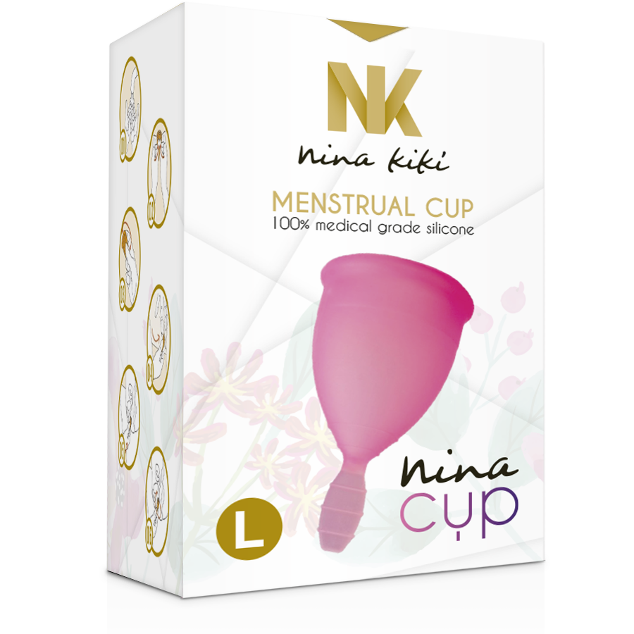NINA KIKÍ - MENSTRUAL CUP ROSA GRÖSSE L