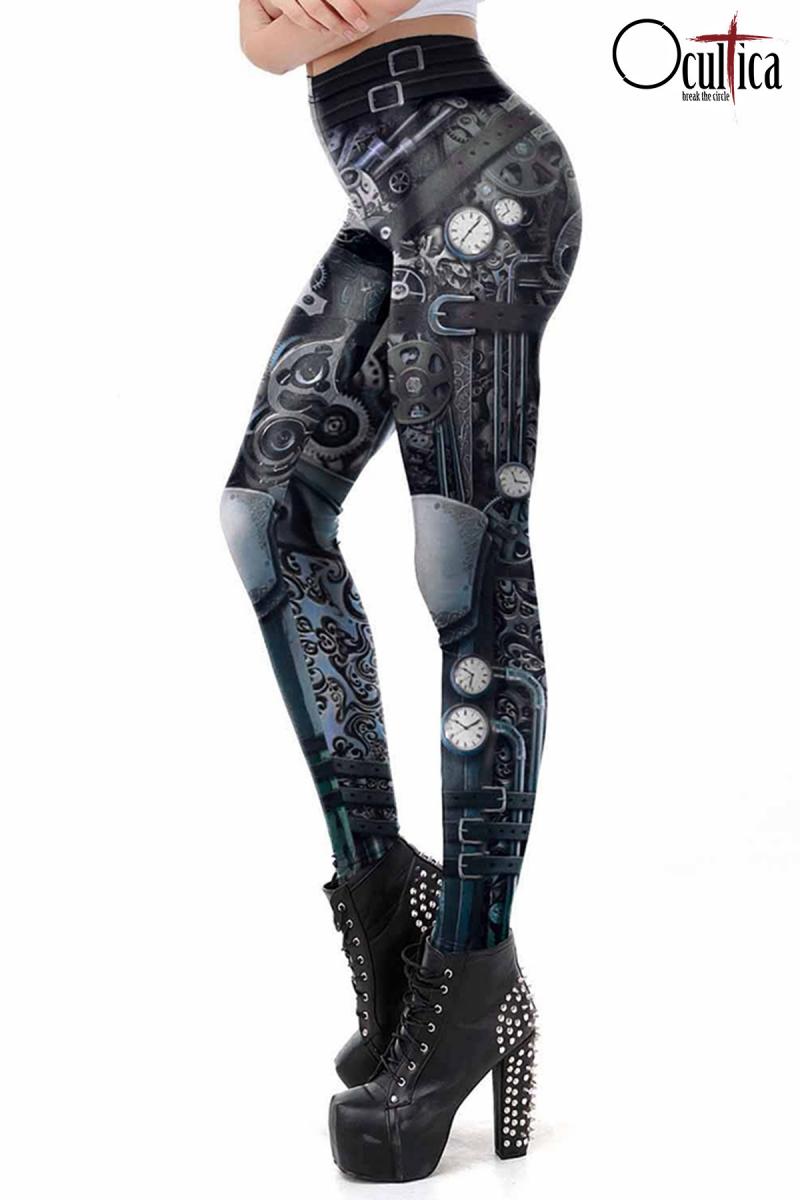 Steampunk Leggings schwarz