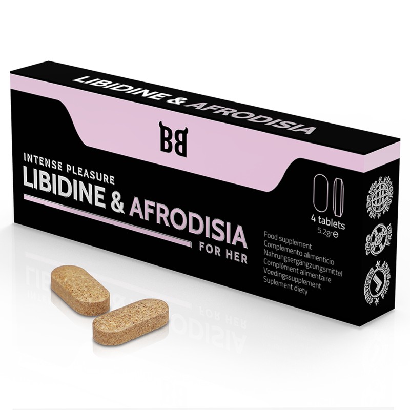 BLACKBULL BY SPARTAN - LIBIDINE & AFRODISIA INTENSIVES VERGNÜGEN FÜR SIE 4 TABLETTEN