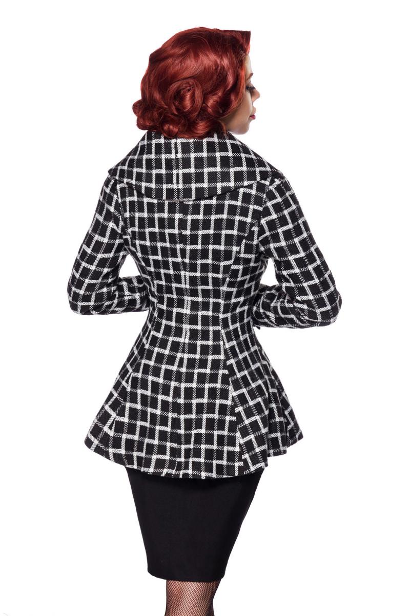 Belsira Premium Blazer-Jacke schwarz/weiß