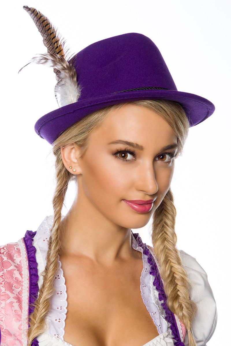 Traditioneller Trachtenhut OS lila
