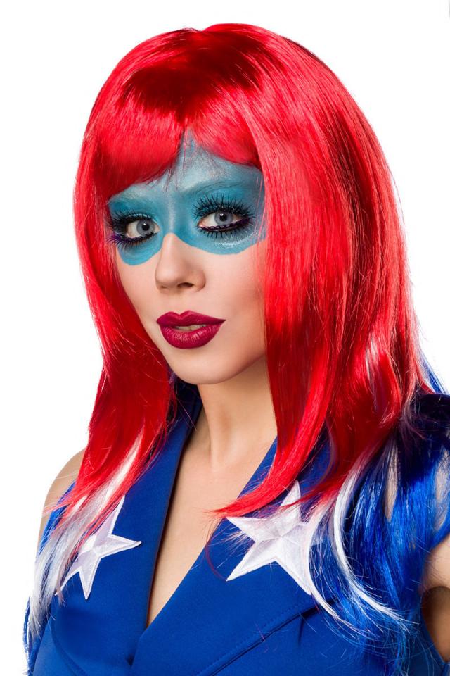 Miss America blau/rot/weiß