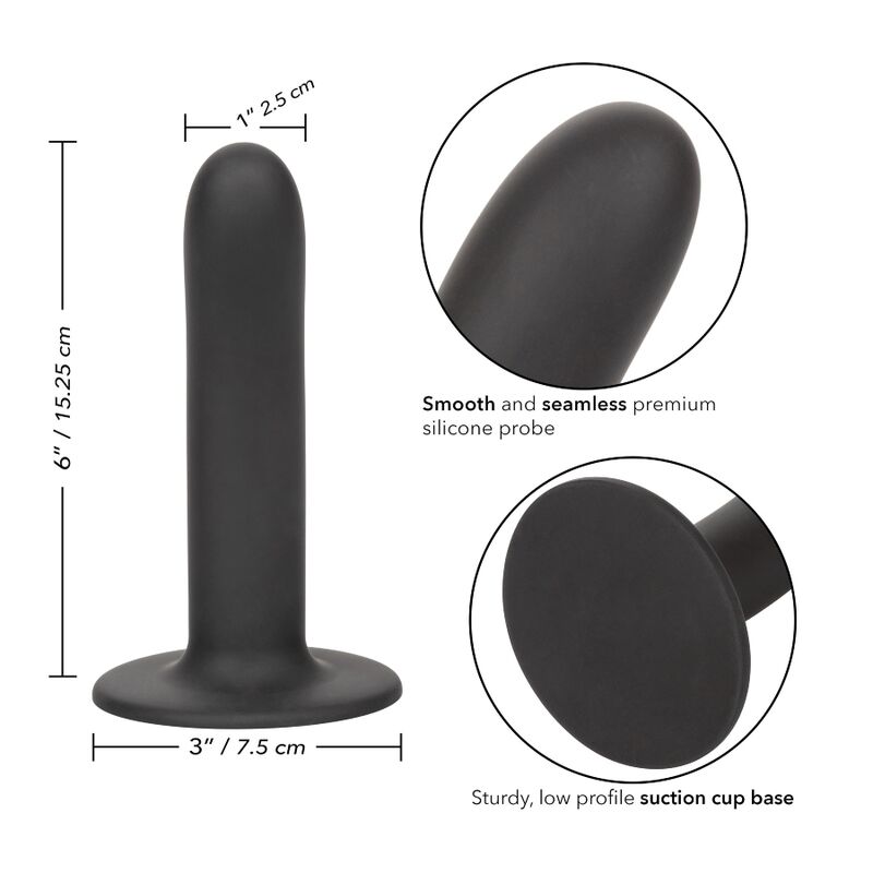 CALIFORNIA EXOTICS - BOUNDLESS DILDO 15.25 CM GURT KOMPATIBEL GLATT