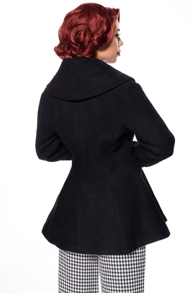 Belsira Premium Wolljacke schwarz