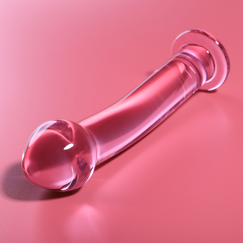 NEBULA SERIES BY IBIZA - MODELL 11 DILDO BOROSILIKATGLAS 16 X 3 CM ROSA