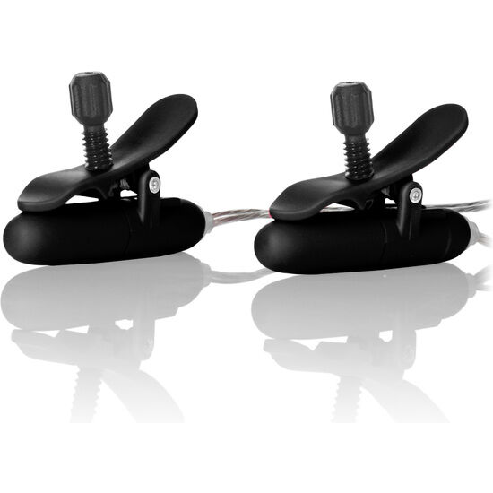 CALIFORNIA EXOTICS - VIBR BEHEIZTE NIPPEL-TEASER SCHWARZ
