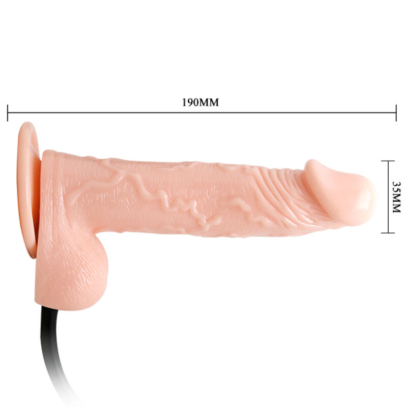 BAILE - AUFBLASBARER REALISTISCHER HAHN REALISTISCHER AUFBLASBARER DILDO MIT SAUGNAPF