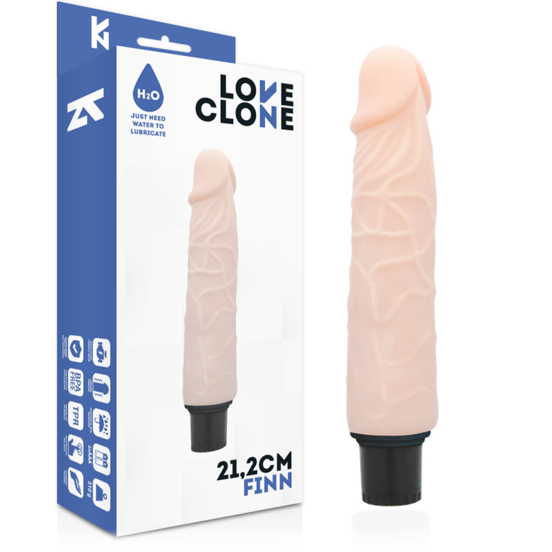 LOVECLONE - FINN SELBSTSCHMIERENDER VIBRATOR 21,2 CM