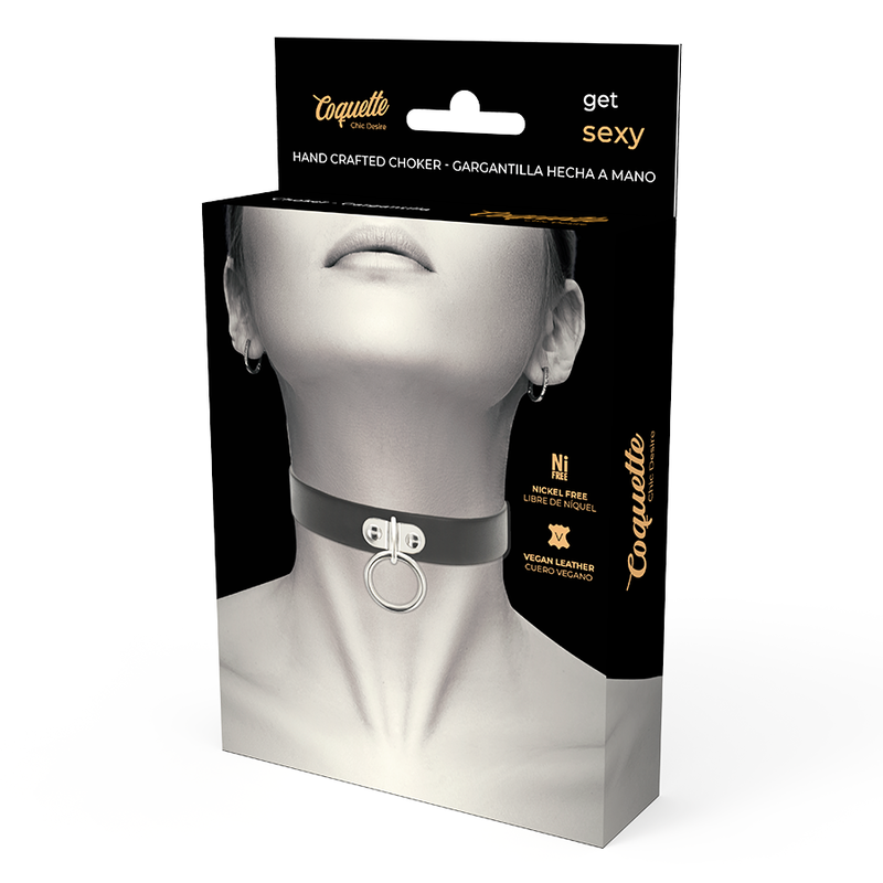 COQUETTE - CHIC DESIRE HALSKETTE AUS VEGANEM LEDER FETISCH-ACCESSOIRE