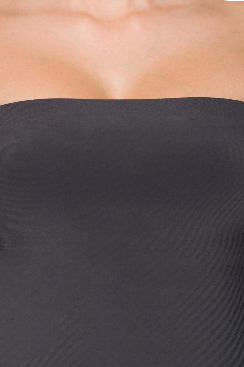 Strapless Top grau