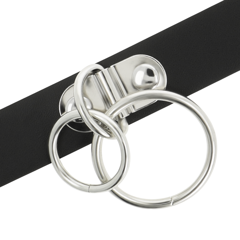 COQUETTE - CHIC DESIRE DOPPELRING-HALSBAND AUS VEGANEM LEDER