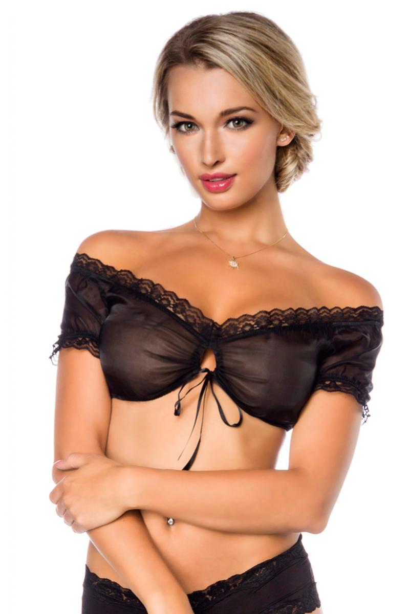 Dirndl-Bluse schwarz