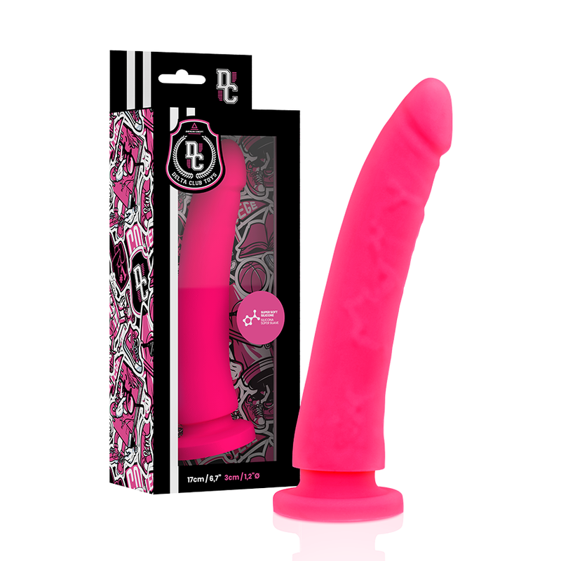 DELTA CLUB - TOYS GURT + DONG ROSA SILIKON 17 X 3 CM