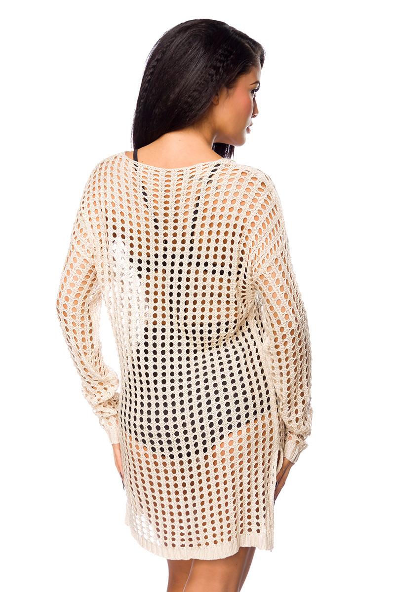 Strickkleid XS-M beige