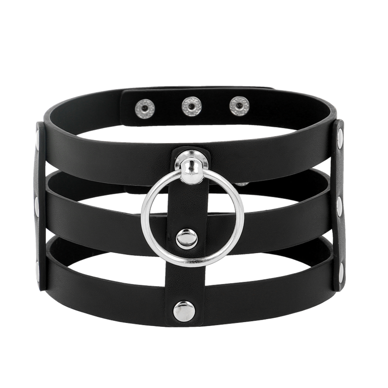 COQUETTE - CHIC DESIRE VEGANES LEDER-HALSBAND IM FETISCH-STIL