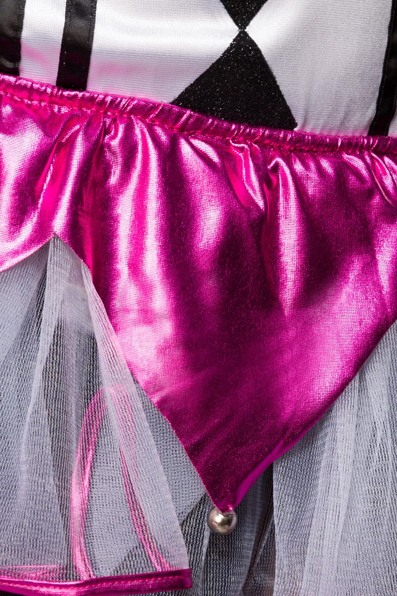 Harlekin Kostüm L-XL weiß/pink