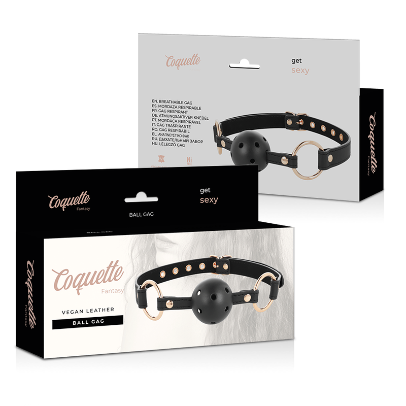COQUETTE CHIC DESIRE - FANTASY-ATMUNGSAKTIVER VEGANER LEDER-Knebel