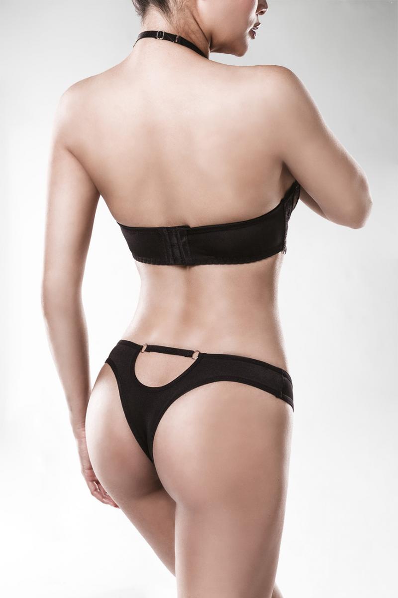 2-teiliges Neckholder-BH-Set von Grey Velvet XL schwarz