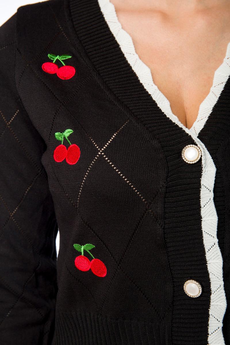 Strickjäckchen S-L schwarz