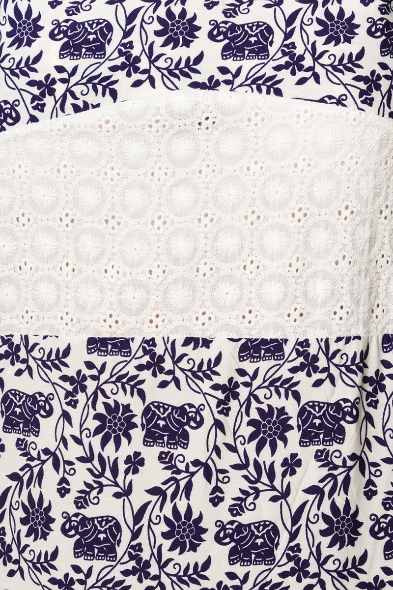 Maxi-Kleid weiß/blau