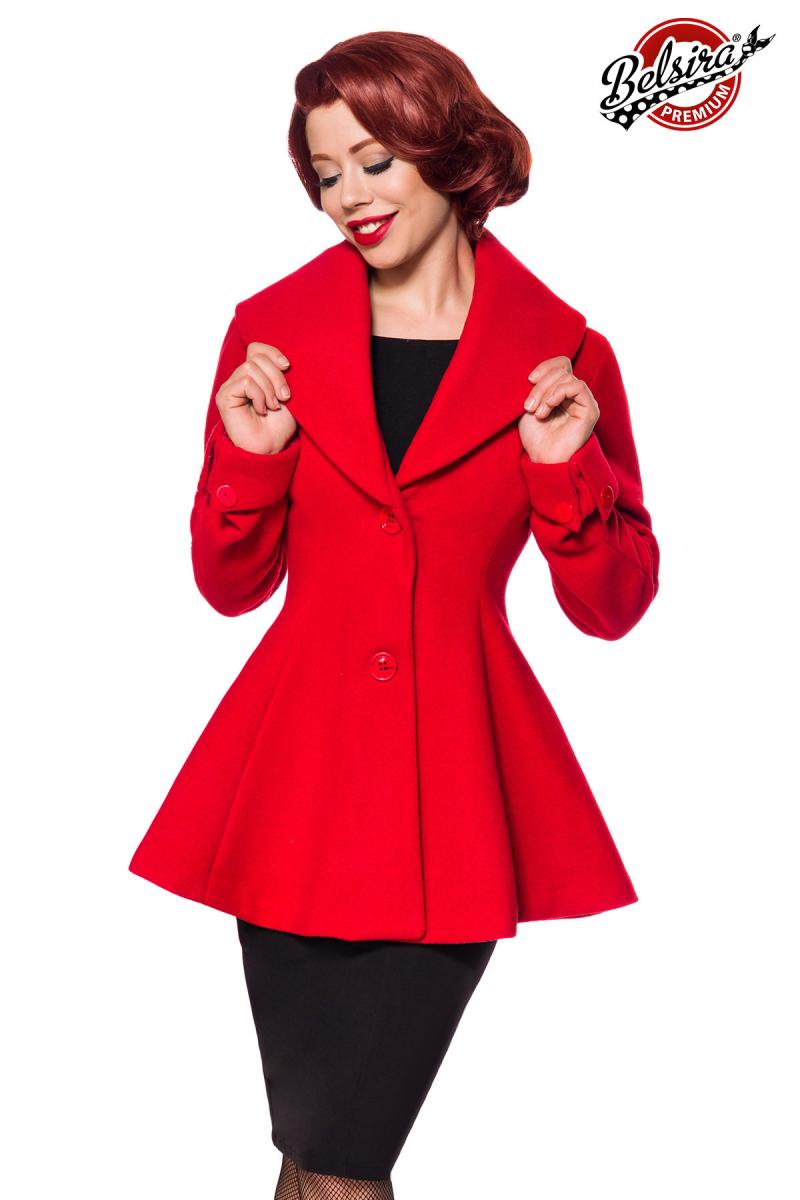 Belsira Premium Woll-Jacke rot
