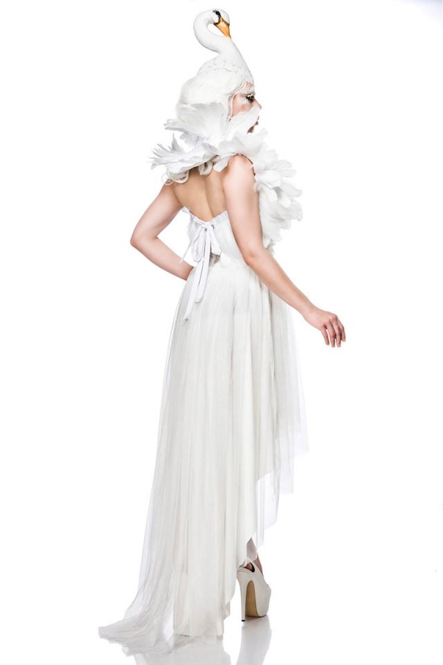 Schwanenkostüm: White Swan S weiß