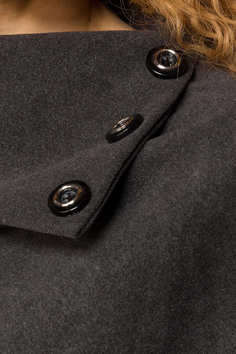 Winter-Poncho OS anthrazit